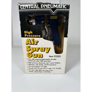 Central Pneumatic 93205 High Pressure Air Spray Gun 1 Qt Cup – Open Box